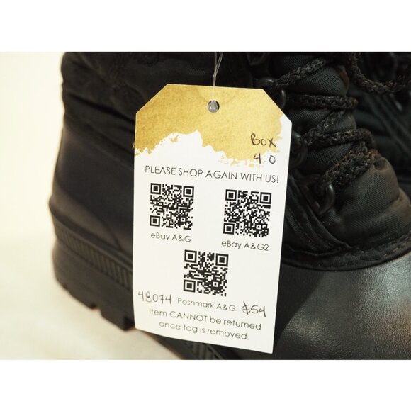 Sorel Black Felt Lined Black Faux Fur Snow Boots, Size 8 (US) - Picture 10 of 10